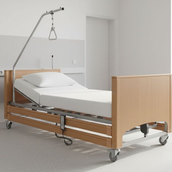 4 Motorlu Ahşap Hasta Yatağı